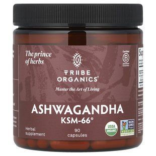 Tribe Organics, Ashwagandha KSM-66&reg;, 90 Capsules