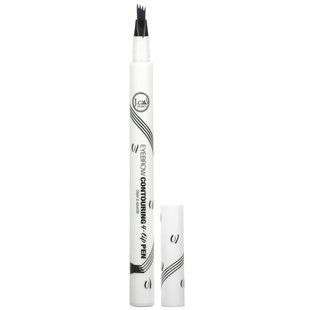 J.Cat Beauty, 4-tip eyebrow contour pen, charcoal black, 0.05 ounces (1.5 g)