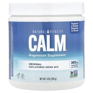 Natural Vitality, CALM, антистрессовая смесь для напитков, без добавок, 226 г (8 унций) купить в Киеве и Украине