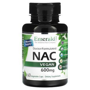 Emerald Laboratories, NAC Vegan, 600 mg, 60 Vegetable Caps купить в Киеве и Украине