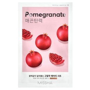 Missha, Тканинна маска Airy Fit Beauty Sheet Mask, гранат, 1 лист, 19 г