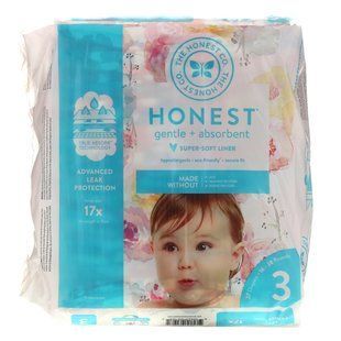 Подгузники, Honest Diapers, Размер 3, 16-28 фунтов, цветок розы, The Honest Company, 27 подгузников купить в Киеве и Украине
