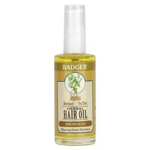 Масло для волос Badger Company (Hair Oil Jojoba, Rosemary, Tea tree) 59 мл купить в Киеве и Украине