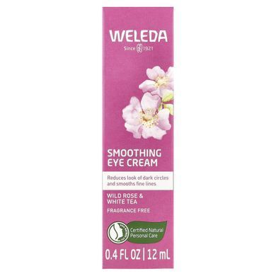 Weleda, Smoothing Eye Cream, Wild Rose & White Tea, Fragrance Free, 0.4 fl oz (12 ml)
