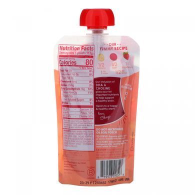 Детское пюре из бананов свеклы и клубники органик Happy Family Organics (Inc. Happy Tot) 4 этап 113 г купить в Киеве и Украине