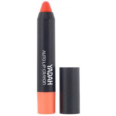 Авто-олівець для губ, Auto Lip Crayon, 02 помаранчевих корала, Yadah, 0,08 унції (2,5 г)
