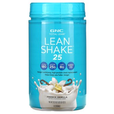 GNC, Lean Shake 25, французька ваніль, 1,83 фунта (832 г)