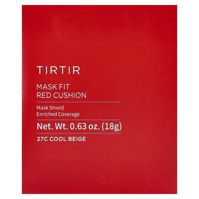 TIRTIR, Mask Fit, червона подушка, 27C холодний бежевий, 18 г (0,63 унції)