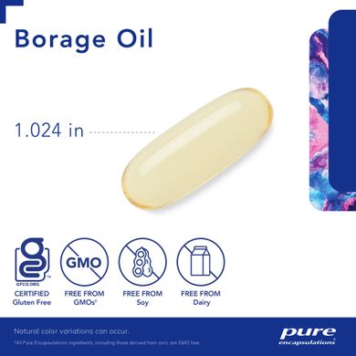 Масло Огуречника Pure Encapsulations (Borage Oil) 180 капсул купить в Киеве и Украине