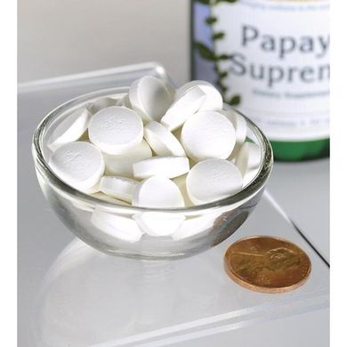 Папаїн, Papaya Supreme, Swanson, 50 мг, 300 таблеток