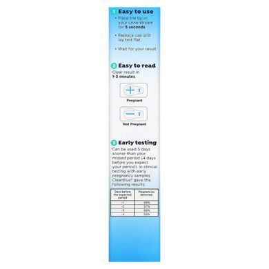 Clearblue, Fast and Accurate, Pregnancy Express Test, 3 tests
