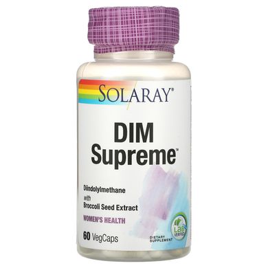 Дііндолілметан Solaray (DIM Supreme) 100 мг 60 капсул