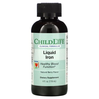 Залізо для дітей натуральні ягоди Childlife Clinicals (Liquid Iron Natural Berry) 118 мл
