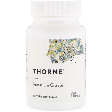Калій Цитрат Thorne Research (Potassium Citrate) 90 рослинних капсул