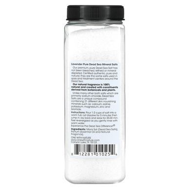 Mineral bath salt lavender scent One with Nature (Mineral Salts) 907 g