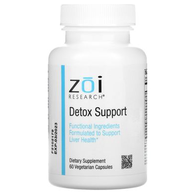 Підтримка і детокс, Detox Support, ZOI Research, 60 вегетаріанських капсул
