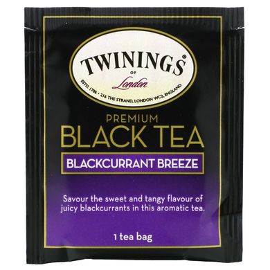 Чай чорний з чорною смородиною Twinings (Black Tea) 20 пак. 40 р