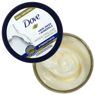 Dove, зміцнююча маска для волосся з мінералами та білою глиною, 113 г (4 унції)