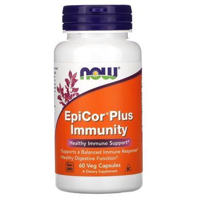 Епікор для імунітету Now Foods (EpiCor Plus Immunity) 60 веганських капсул