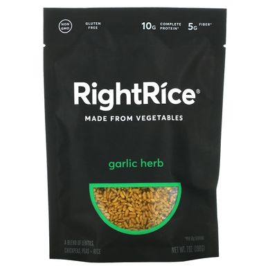 Rightrice, Зроблено з овочів, трави часнику, 7 унцій (198 г)