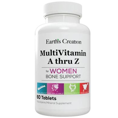 Жіночі мультивітаміни Century від A до Z для жінок Earth`s Creation (Multivitamin Century A thru Z for Women) 60 таблеток