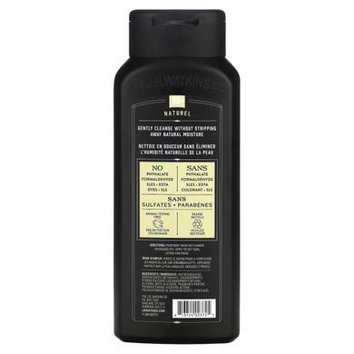 JR Watkins, Shower Gel for Men, Sandalwood and Vanilla, 18 fluid ounces (532 ml)