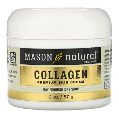 Крем з колагеном + крем з кокосовим маслом Mason Natural (Collagen Cream) 2 баночки по 57 г