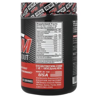 EVLution Nutrition, RPM Pre-Workout, Tropical Punch, 12.4 oz (351 g)