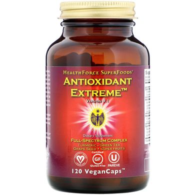 Антиоксидант екстрим, HealthForce Superfoods, 120 веганських капсул