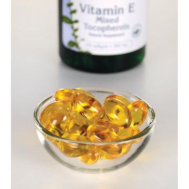 Витамин E, Vitamin E Mixed Tocopherols, Swanson, 400 МЕ, 100 капсул купить в Киеве и Украине