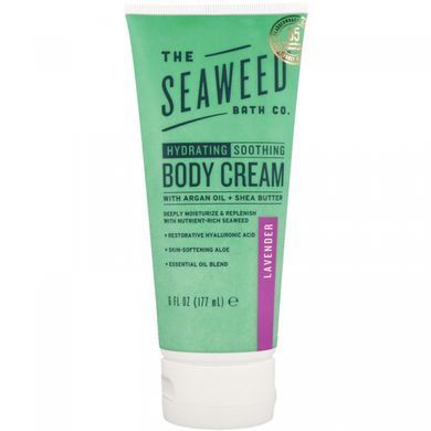 Увлажняющий успокаивающий крем для тела, лаванда, The Seaweed Bath Co., 6 ж. унц. (177 мл) купить в Киеве и Украине