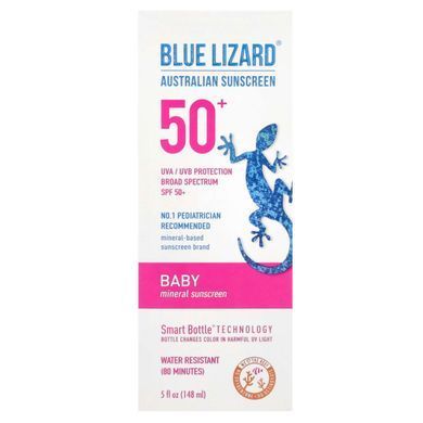 Blue Lizard Australian Sunscreen, For Children, mineral sun protection, SPF 50+, 148 ml (5 fluid ounces)