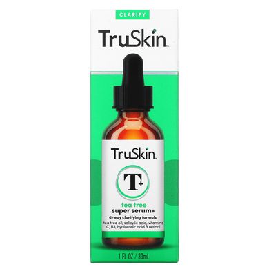 TruSkin, Супер сироватка з чайним деревом +, 1 рідка унція (30 мл)
