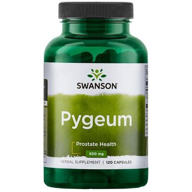 Пугеум - із зображенням кори і екстракту Пугеум, Pygeum - Featuring Pygeum Bark,​​Extract, Swanson, 120 капсул