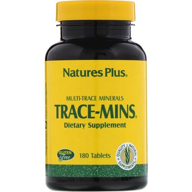 Трейс-Мінс, Nature's Plus, 180 таблеток