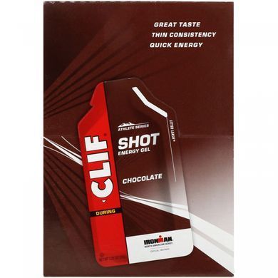 Energy Gel Chocolate Clif Bar 24 packs of 34 g.