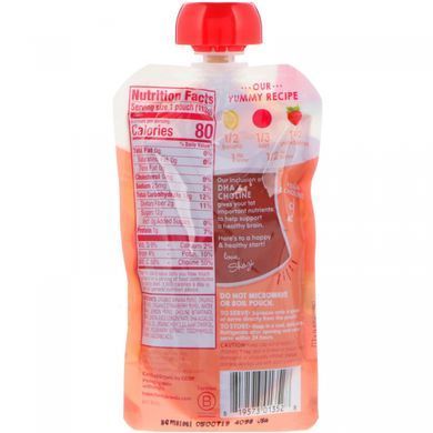Детское пюре из бананов свеклы и клубники органик Happy Family Organics (Inc. Happy Tot) 4 этап 113 г купить в Киеве и Украине