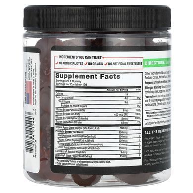 Force Factor, ProbioSlim&reg;, Apple Cider Vinegar Gummies, 120 Gummies купить в Киеве и Украине
