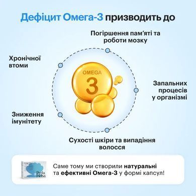 Омега-3 из тунца с DHA формулой Perla Helsa (Omega-3 Tuna DHA Formula) 500 мг 120 капсул купить в Киеве и Украине