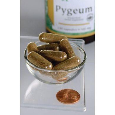 Пугеум - із зображенням кори і екстракту Пугеум, Pygeum - Featuring Pygeum Bark,​​Extract, Swanson, 120 капсул