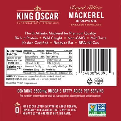 mackerel in olive oil