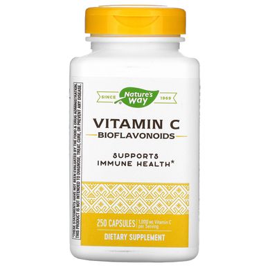 Вітамін С з біофлавоноїдами Nature's Way (Vitamin C with Bioflavonoids) 1000 мг 250 капсул