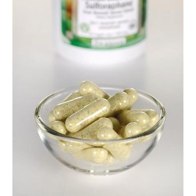 Сульфорафан з екстракту капусти брокколі, Sulforaphane from Broccoli Sprout Extract, Swanson, 400 мкг, 60 капсул
