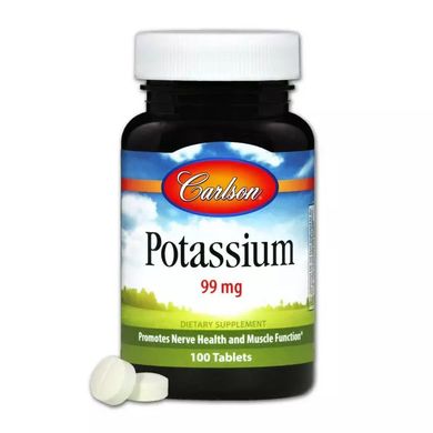 Калій Carlson Labs (Potassium) 99 мг 100 таблеток