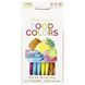 Natural food colorings, various colors, ColorKitchen, 10 packets with dyes, 0.088 oz. (2.5 g) each