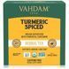 Herbal tea, turmeric and spices, caffeine-free, 15 tea bags, 30 g (1.06 oz)