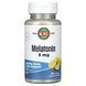 Пастилки з мелатоніном, натуральний лимонний смак, Melatonin, Lozenge, Lemon, KAL, 5 мг, 60 пастилок фото