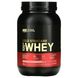 Сироватковий протеїн ізолят Optimum Nutrition (100% Whey Gold Standard) 909 г зі смаком полуниці фото
