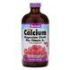 Кальцій магній і вітамін D3 Bluebonnet Nutrition (Calcium Magnesium Citrate Plus Vitamin D3) 472 мл зі смаком малини фото