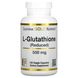 Відновлений глутатіон California Gold Nutrition (L-Glutathione Reduced) 500 мг 120 рослинних капсул фото